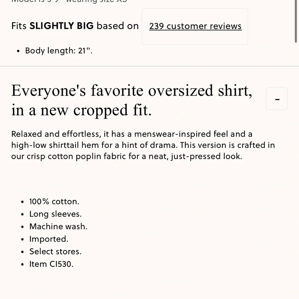 J.Crew Étienne cropped button-up shirt in cotton poplin - Picture 3 of 7